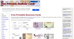 Desktop Screenshot of freeprintablebusinesscards.net