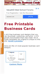 Mobile Screenshot of freeprintablebusinesscards.net