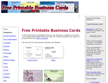 Tablet Screenshot of freeprintablebusinesscards.net